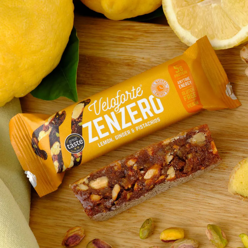 Veloforte - Zenzero - Lemon, Ginger & Pistachio Energy Bar - Image 5